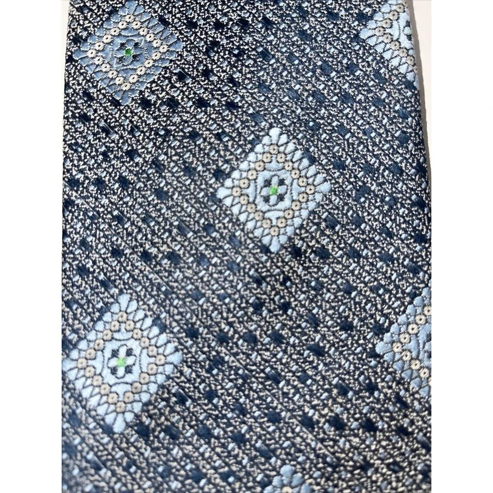Vintage 1970s JC Penney Men's Blue Tie Texturized Polyester 56